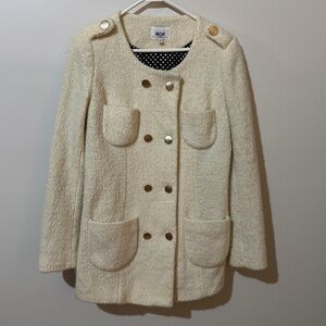 Women’s 4 Pocket Double Breasted possibly Boucle wool Coat